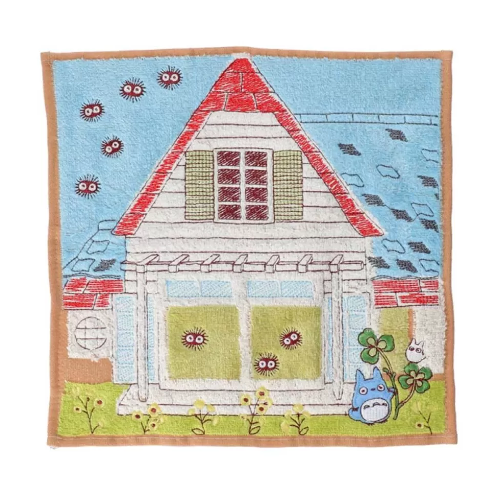 Maison Ghibli Mini Towel Totoro & Kusakabe House 25X25 Cm - My Neighbor Totoro- Household Linen