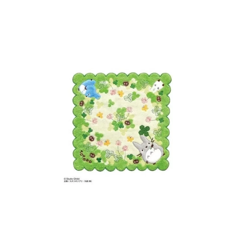 Maison Ghibli Mini Towel Totoro Clover 25 X 25 Cm - My Neighbour Totoro- Household Linen