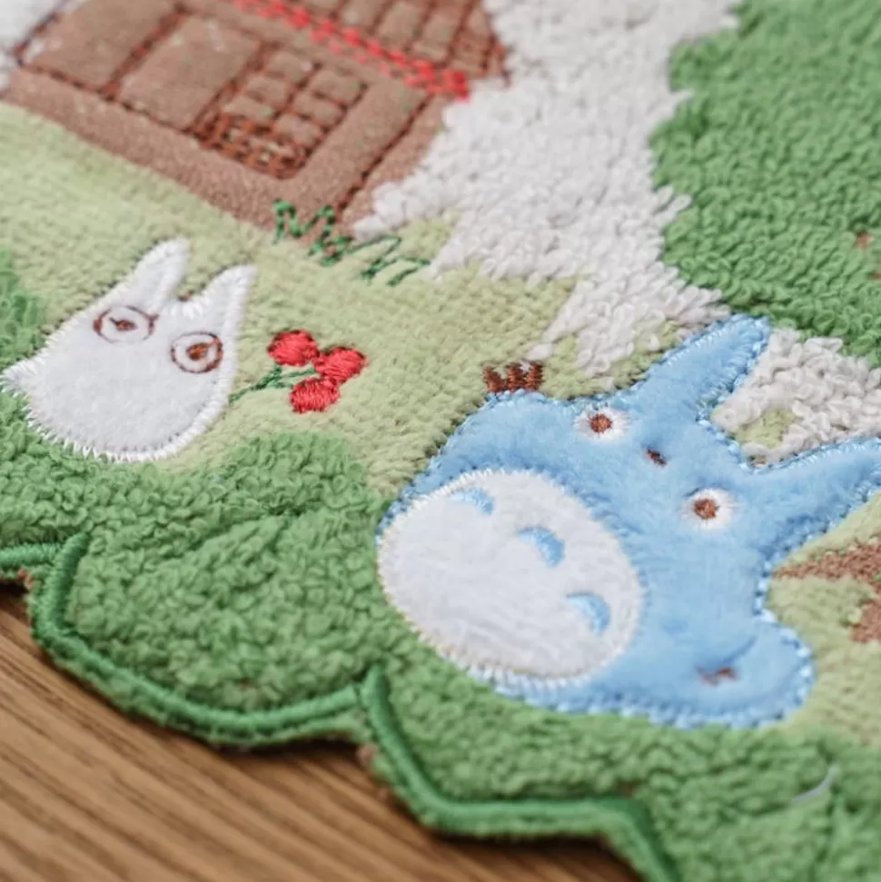 Maison Ghibli Mini Towel Totoro In The Sky 25X25 Cm - My Neighbor Totoro- Household Linen