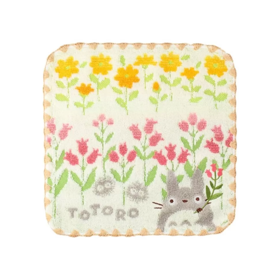 Maison Ghibli Mini Towel Totoro Wild Flowers 25X25 Cm - My Neighbor Totoro- Household Linen