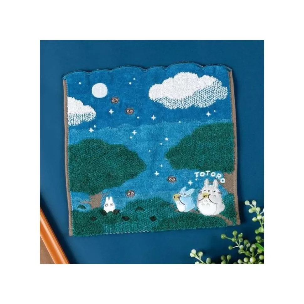 Maison Ghibli Mini Towel Under The Moon 25X25 Cm - My Neighbor Totoro- Household Linen