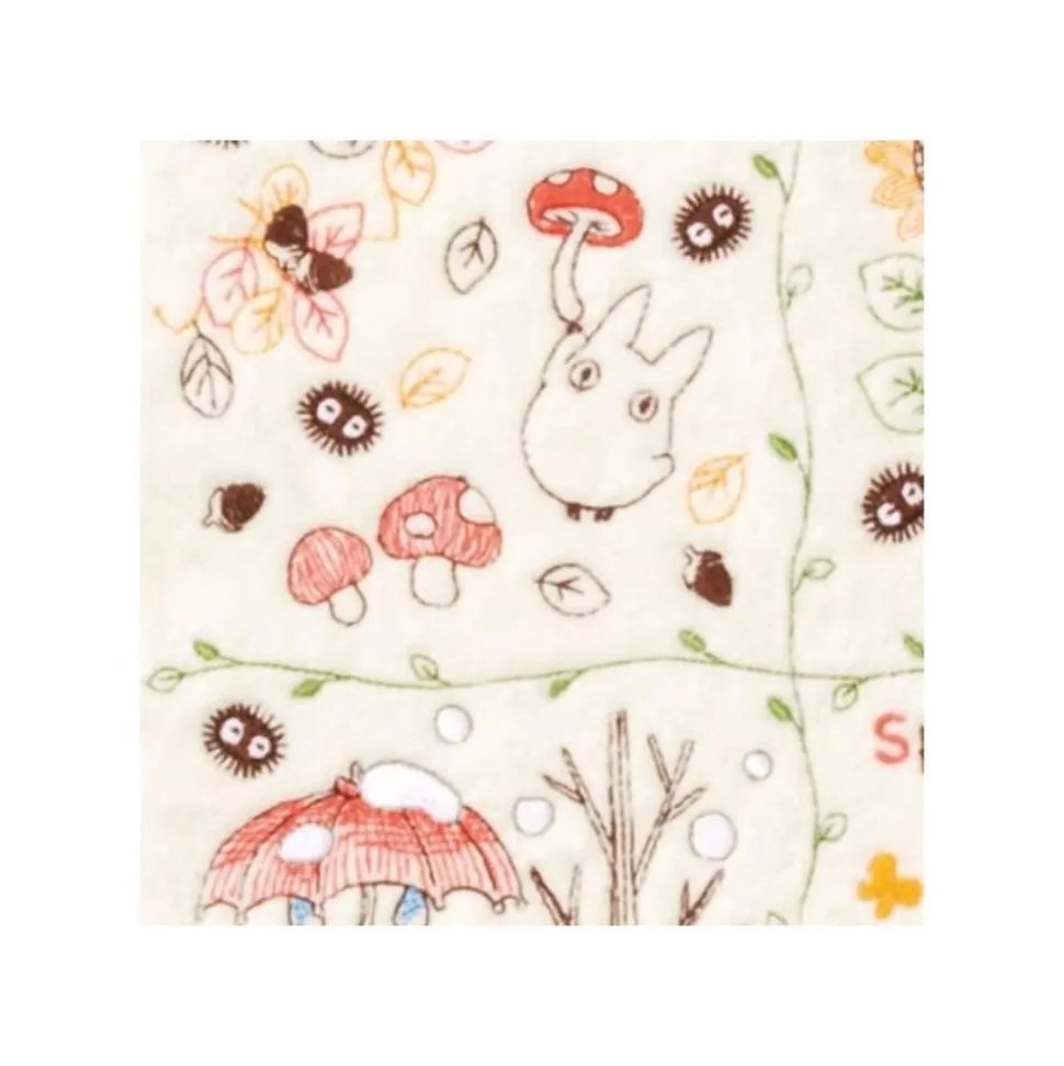 Maison Ghibli Mini Towel Wreath Of Nuts 25X25 Cm - My Neighbor Totoro- Household Linen