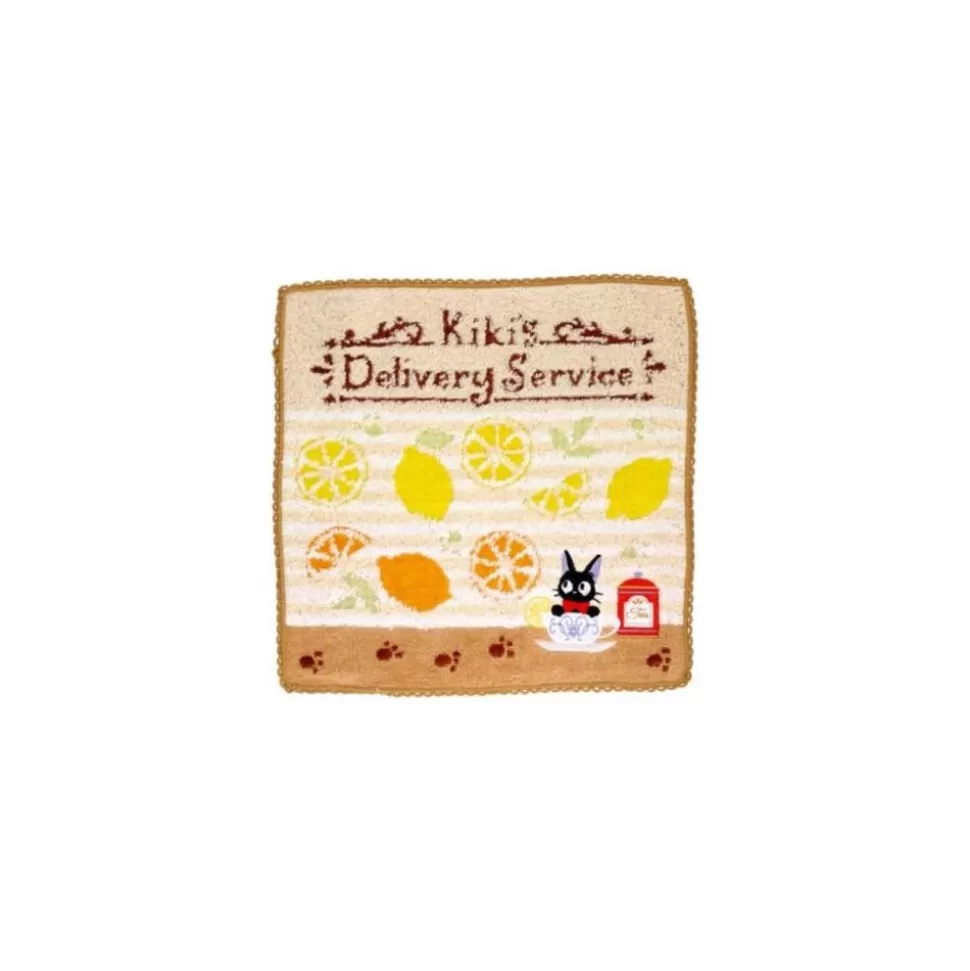 Maison Ghibli Mini Towel Yellow Fruits Tea Time 23 23 Cm - Kiki'S Delivery Service- Household Linen