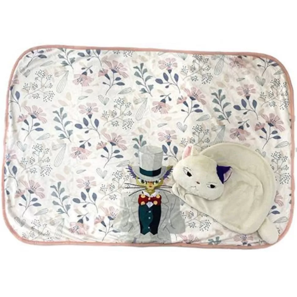 Maison Ghibli Muta Rolled Blanket - Cat Returns- Household Linen