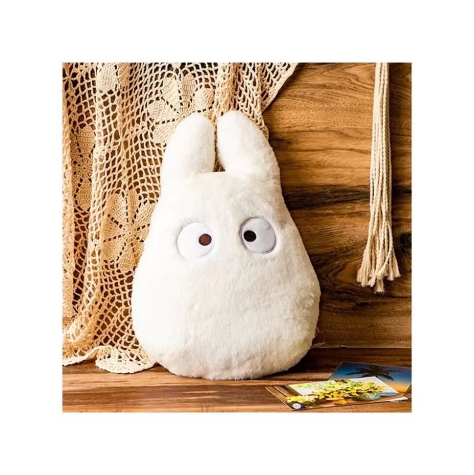Maison Ghibli Nakayoshi Crushion White Totoro - My Neighbor Totoro- Pillow