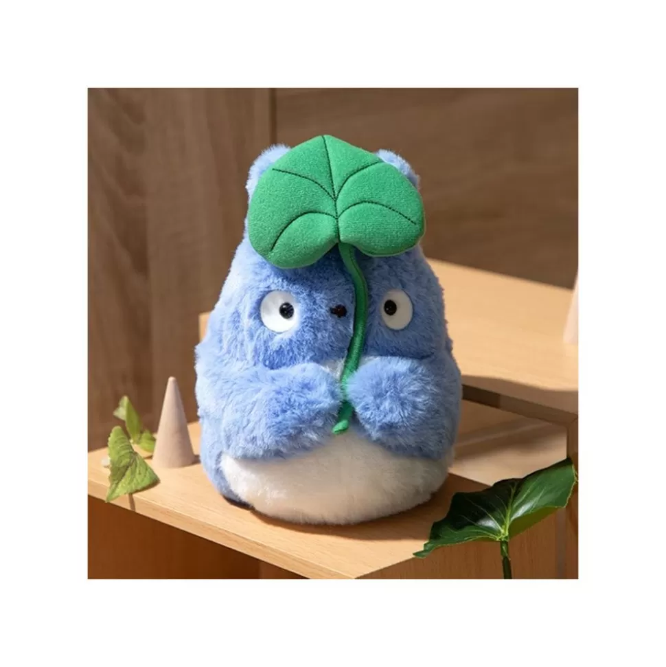 Maison Ghibli Nakayoshi Plush Medium Totoro With Leaf - My Neighbor Totoro- Nakayoshi Plush