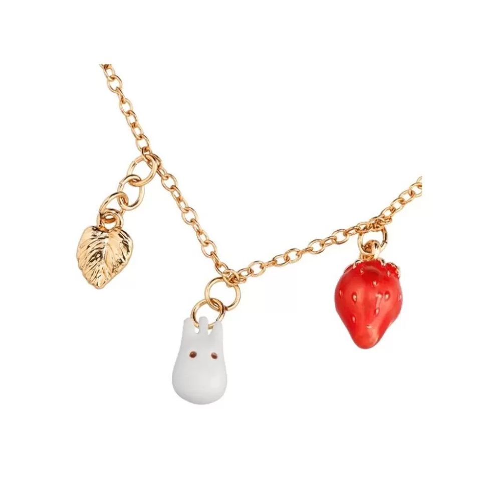 Maison Ghibli Necklace Strawberry And White Totoro - My Neighbor Totoro- Jewellery