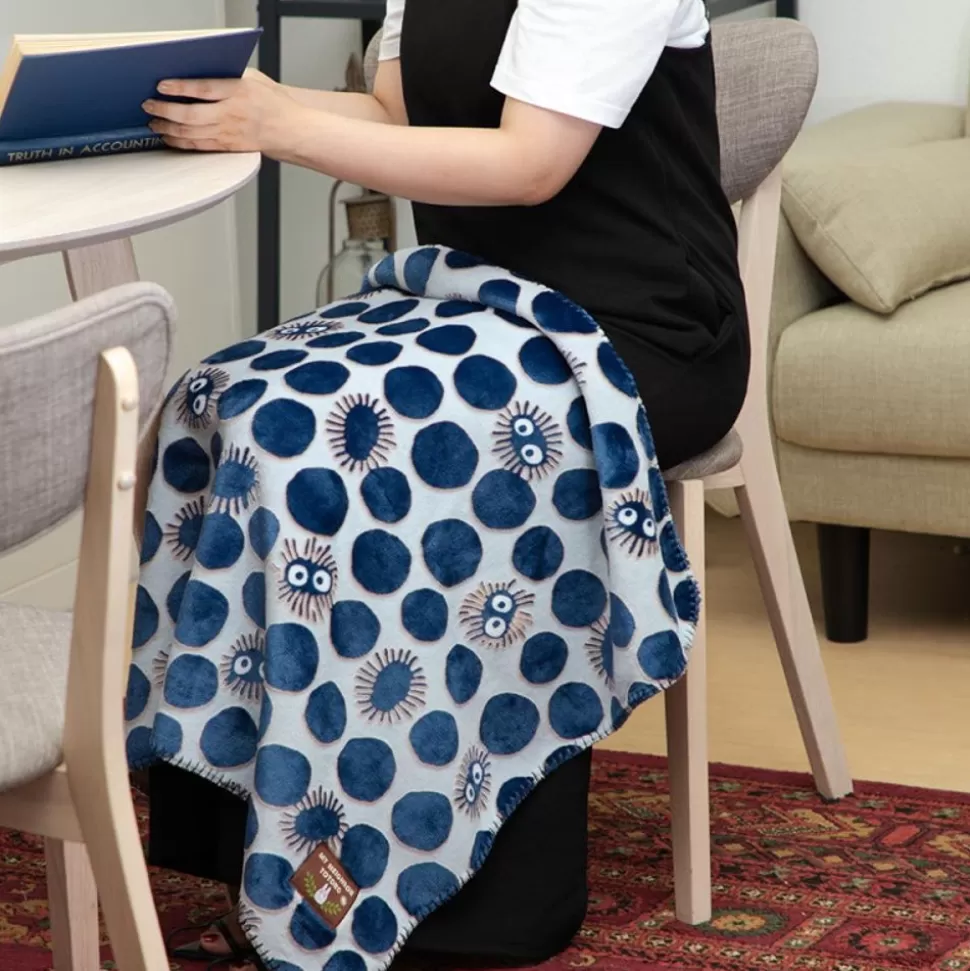 Maison Ghibli Opalised Blanket Soot Sprite Silhouette 70X100 Cm - My Neighbor Totor- Household Linen