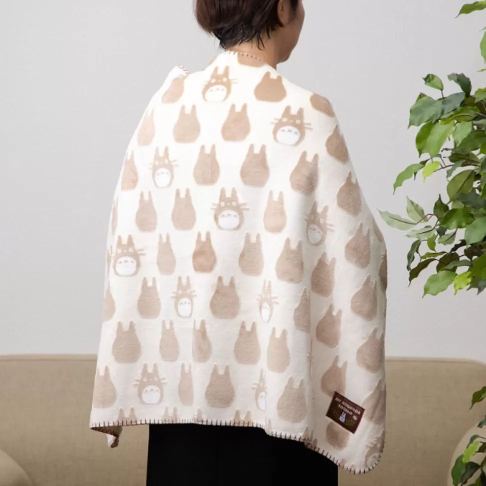 Maison Ghibli Opalised Blanket Totoro Silhouette 70X100 Cm - My Neighbor Totoro- Household Linen