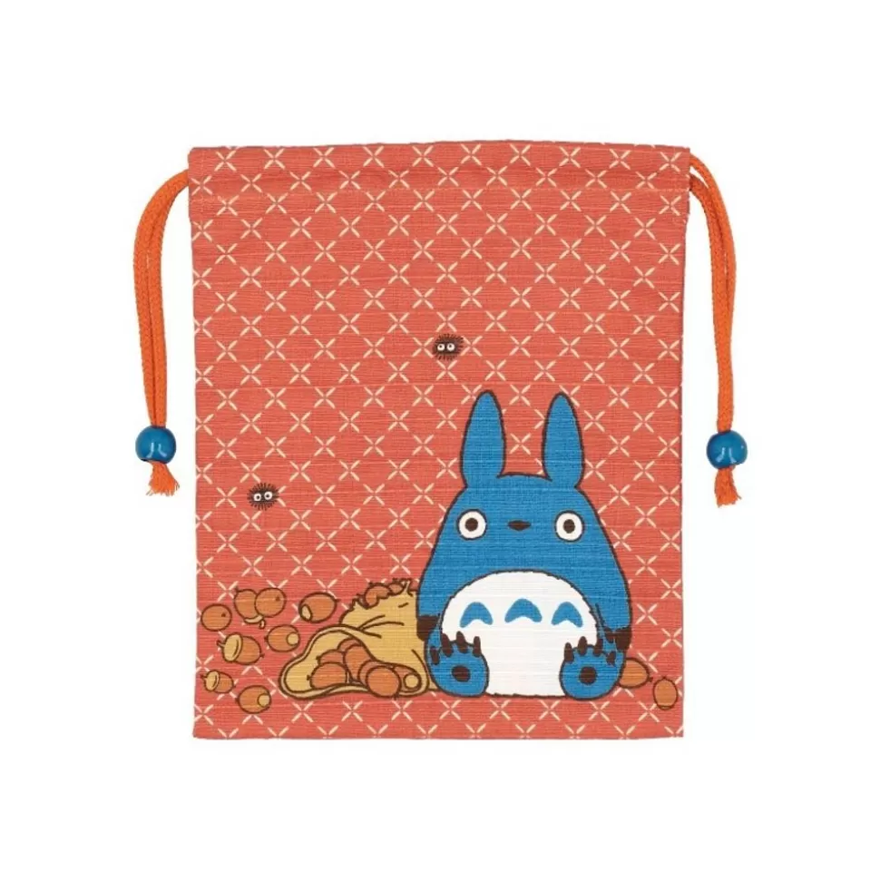 Maison Ghibli Orange Cloth Bag Middle Totoro - My Neighbor Totoro- Bags