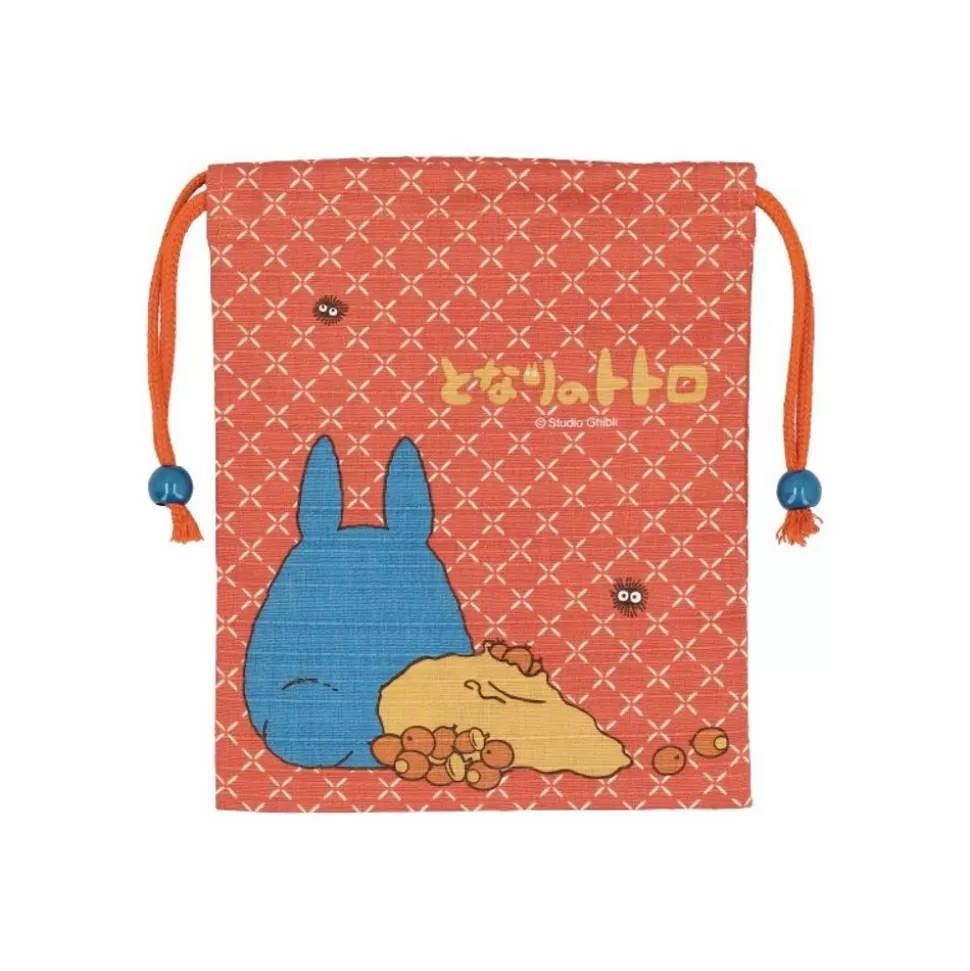 Maison Ghibli Orange Cloth Bag Middle Totoro - My Neighbor Totoro- Bags