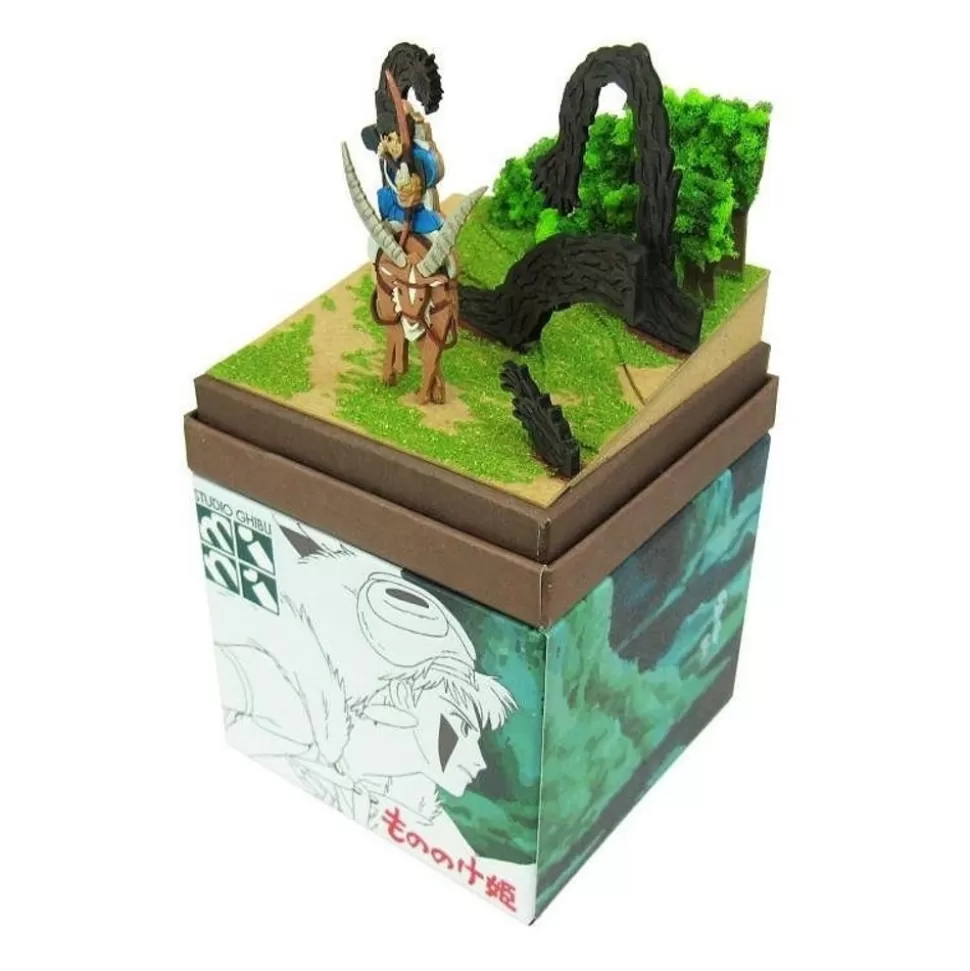 Maison Ghibli Paper Craft Howl'S Ashitaka In The Forest - Princess Mononoke- Arts And Crafts