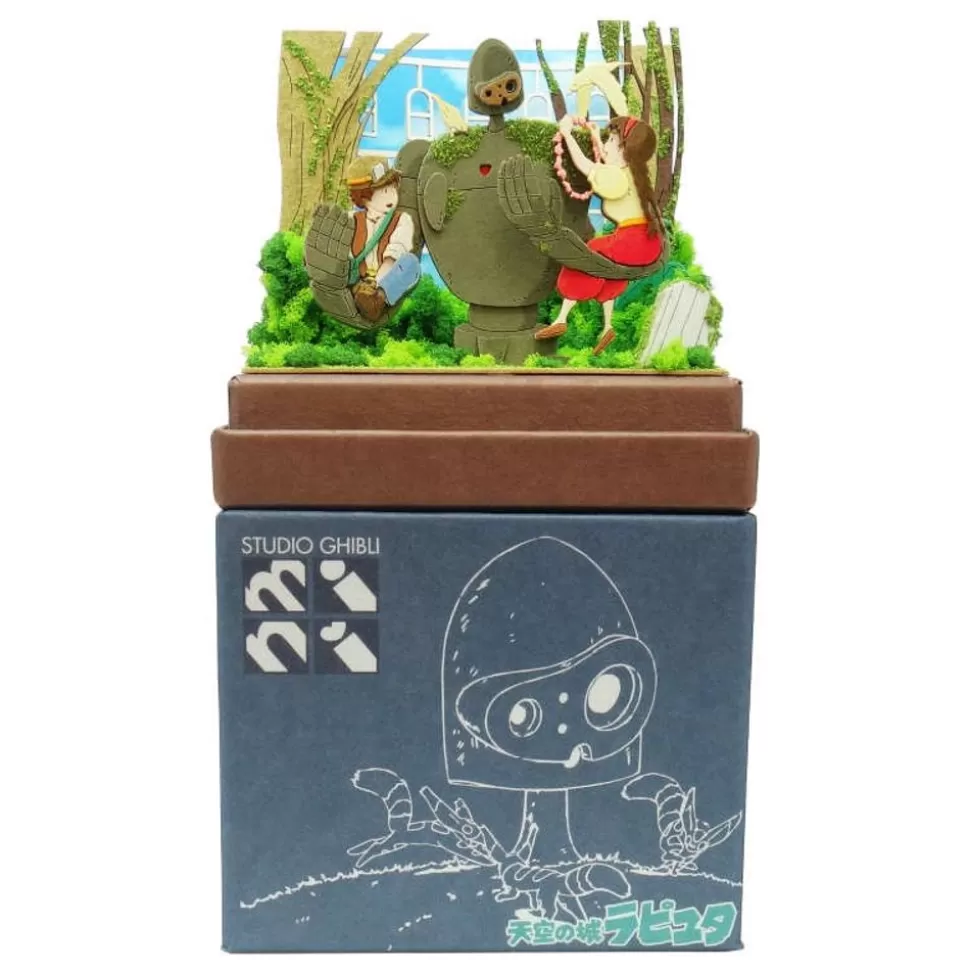 Maison Ghibli Paper Craft Sheeta & Pazu With Robot Soldier - Castle In The Sky- Arts And Crafts