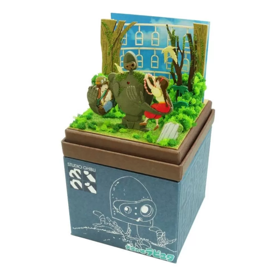 Maison Ghibli Paper Craft Sheeta & Pazu With Robot Soldier - Castle In The Sky- Arts And Crafts