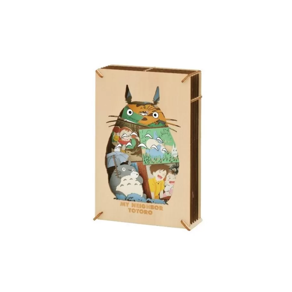 Maison Ghibli Paper Theater Wood Style Silhouette Big Totoro - My Neighbor Totoro- Arts And Crafts