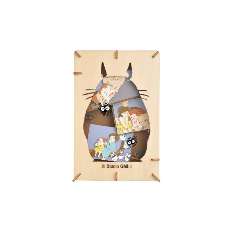 Maison Ghibli Paper Theater Wood Style Silhouette Big Totoro - My Neighbor Totoro- Arts And Crafts