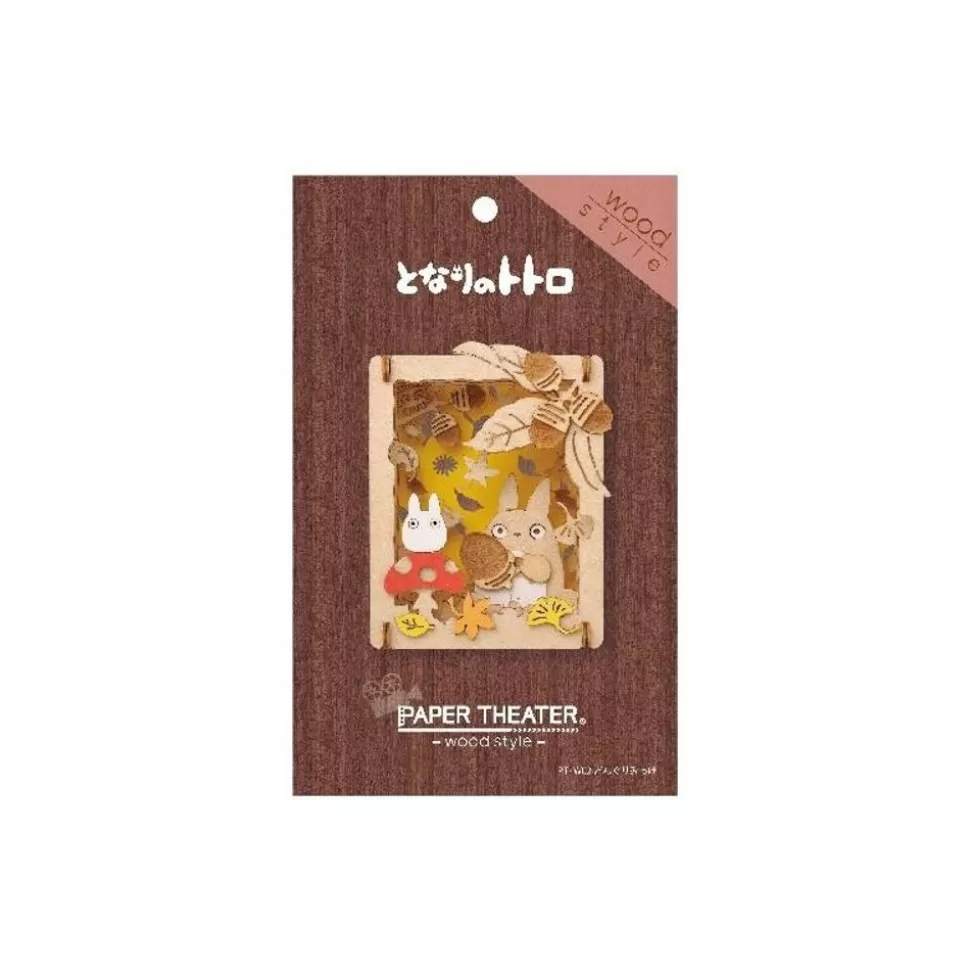 Maison Ghibli Paper Theater Wood Style Totoro Mushroom - My Neighbor Totoro- Arts And Crafts