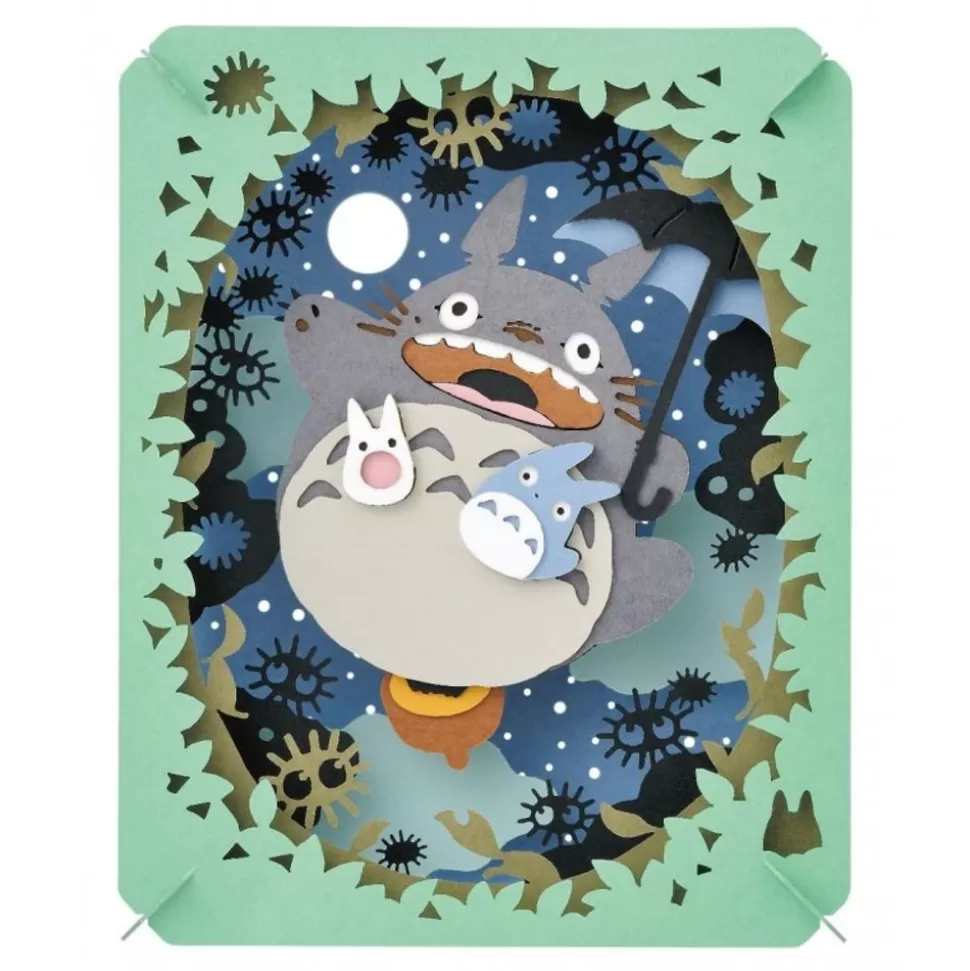 Maison Ghibli Paper Theatre Totoro Under The Moon - My Neihgbor Totoro- Arts And Crafts