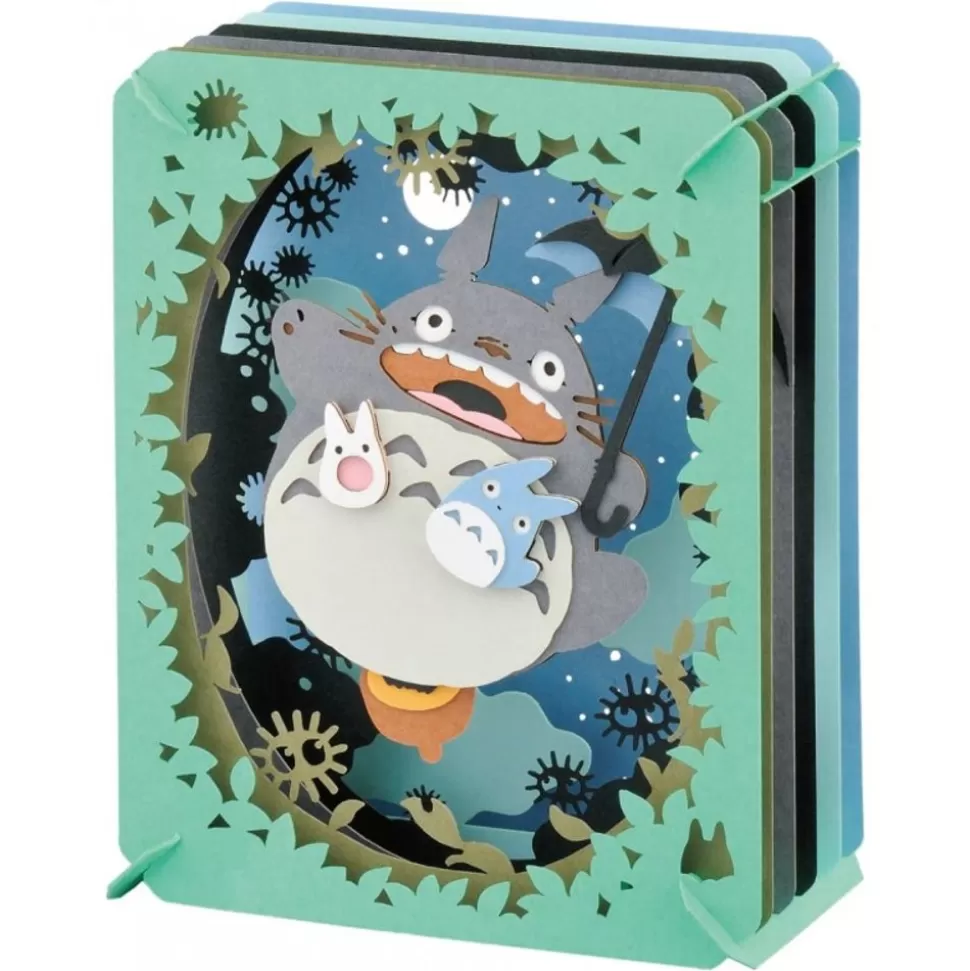Maison Ghibli Paper Theatre Totoro Under The Moon - My Neihgbor Totoro- Arts And Crafts