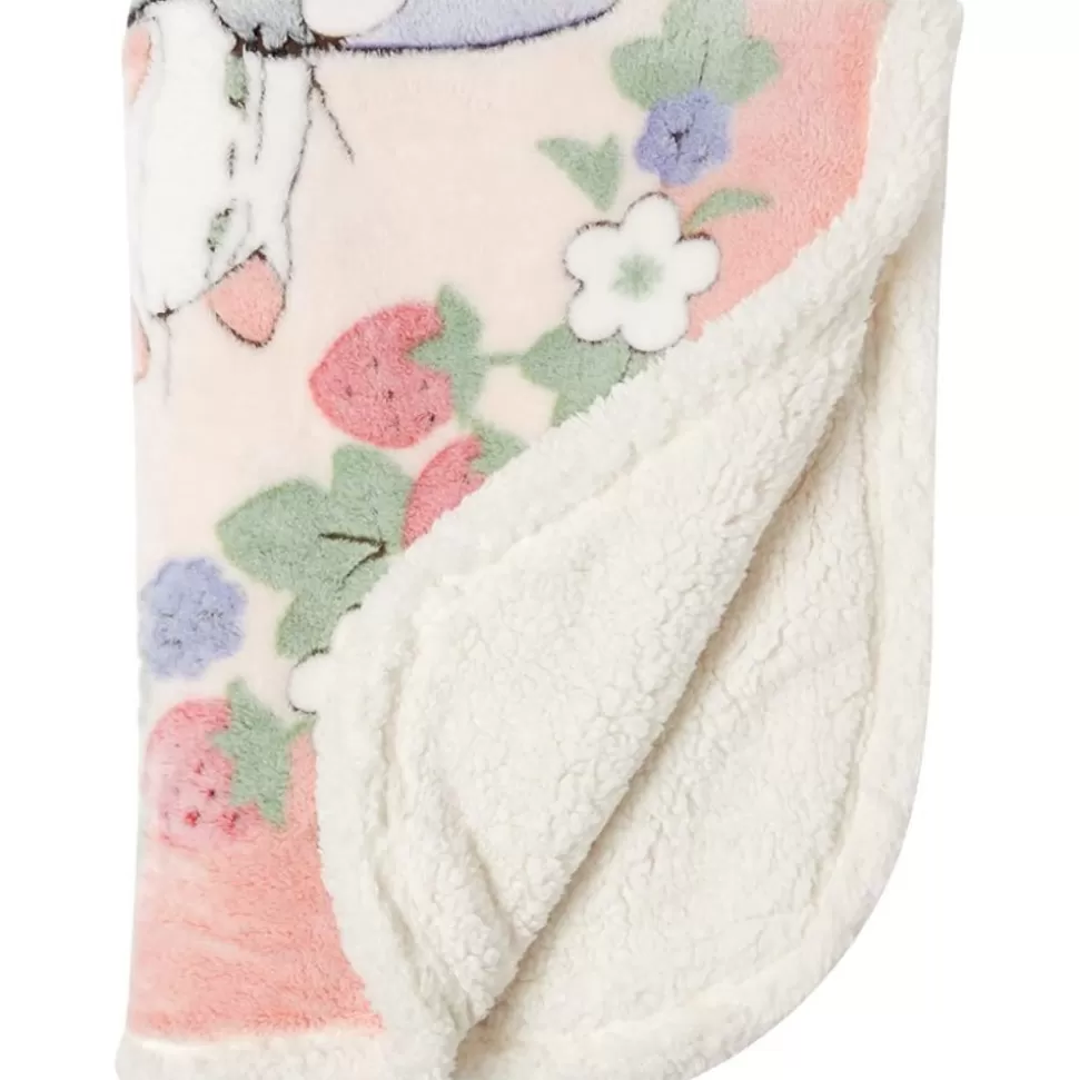 Maison Ghibli Plaid Jiji & Lily With Strawberries 70X100 Cm - Kiki'S Delivery Servi- Household Linen