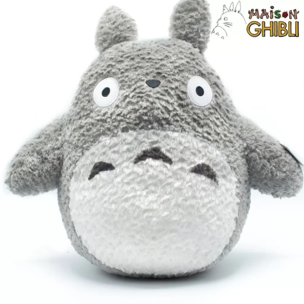 Maison Ghibli Plush Totoro Grey Fluffy Big - My Neighbor Totoro- Fluffy Plush