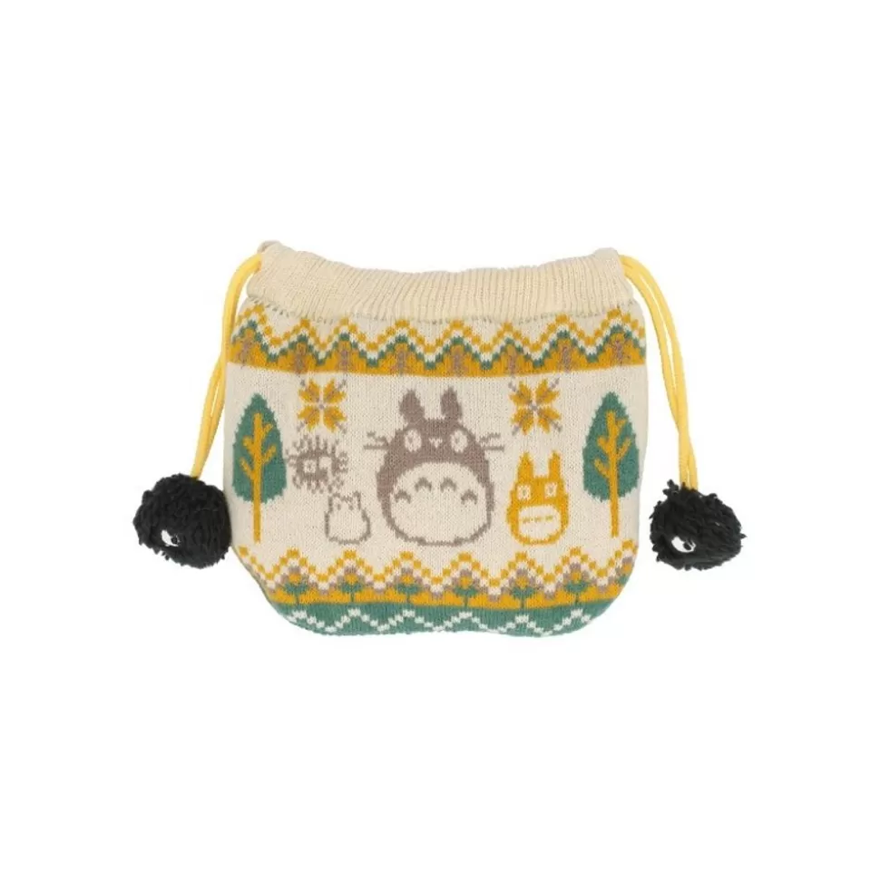Maison Ghibli Pom Pom Series Knit Cloth Bag Hide-And-Seek - My Neighbor Totoro- Bags