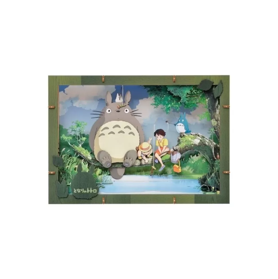 Maison Ghibli Premium Paper Theater Totoro Fishiing - My Neighbor Totoro- Arts And Crafts