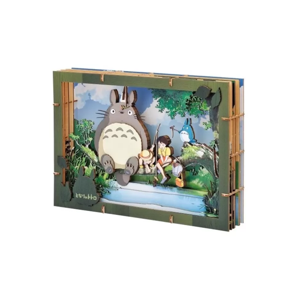 Maison Ghibli Premium Paper Theater Totoro Fishiing - My Neighbor Totoro- Arts And Crafts