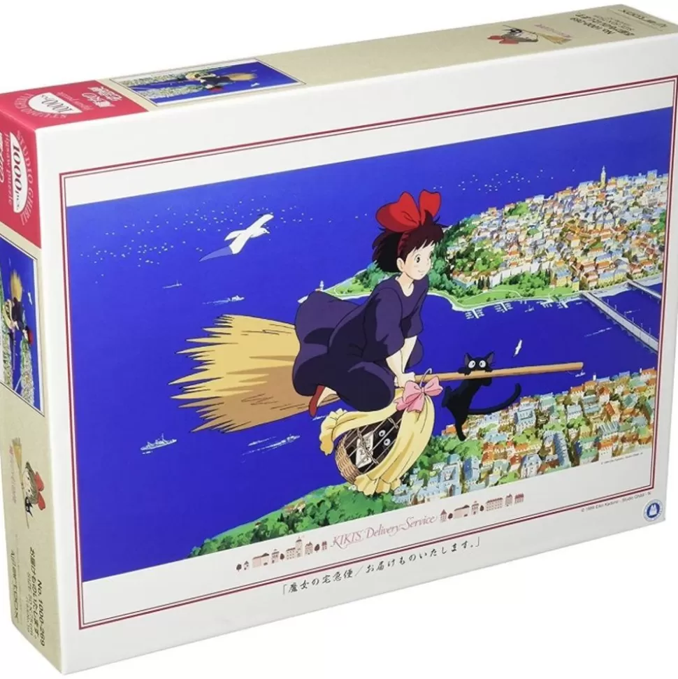 Maison Ghibli Puzzle 1000P Kiki In The Sky - Kiki'S Delivery Service- Jigsaw Puzzle