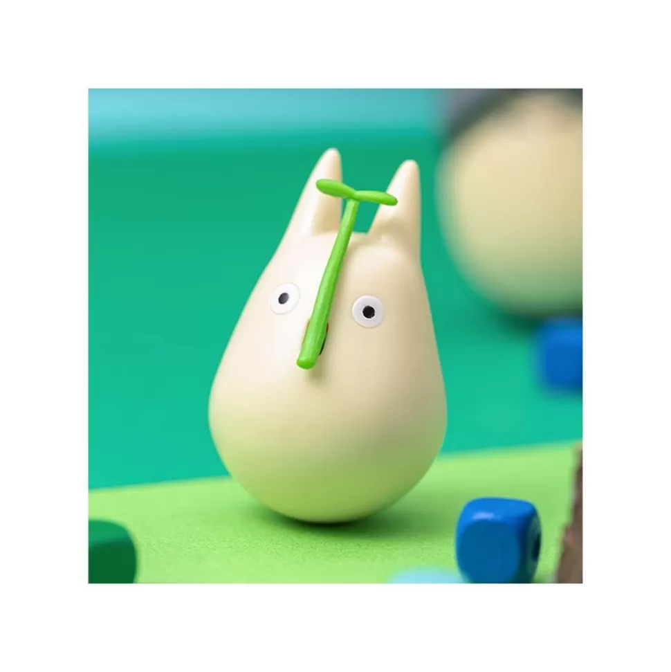 Maison Ghibli Round Bottomed Figurine Small Totoro With Leaf - My Neighbor Totoro- Toys