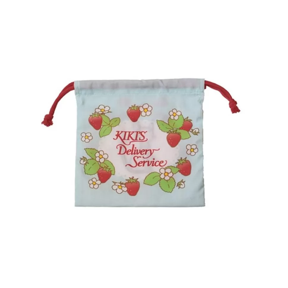 Maison Ghibli Satchel With Lanyard Jiji Strawberries 20 X 19 Cm - Kiki'S Delivery S- Bags