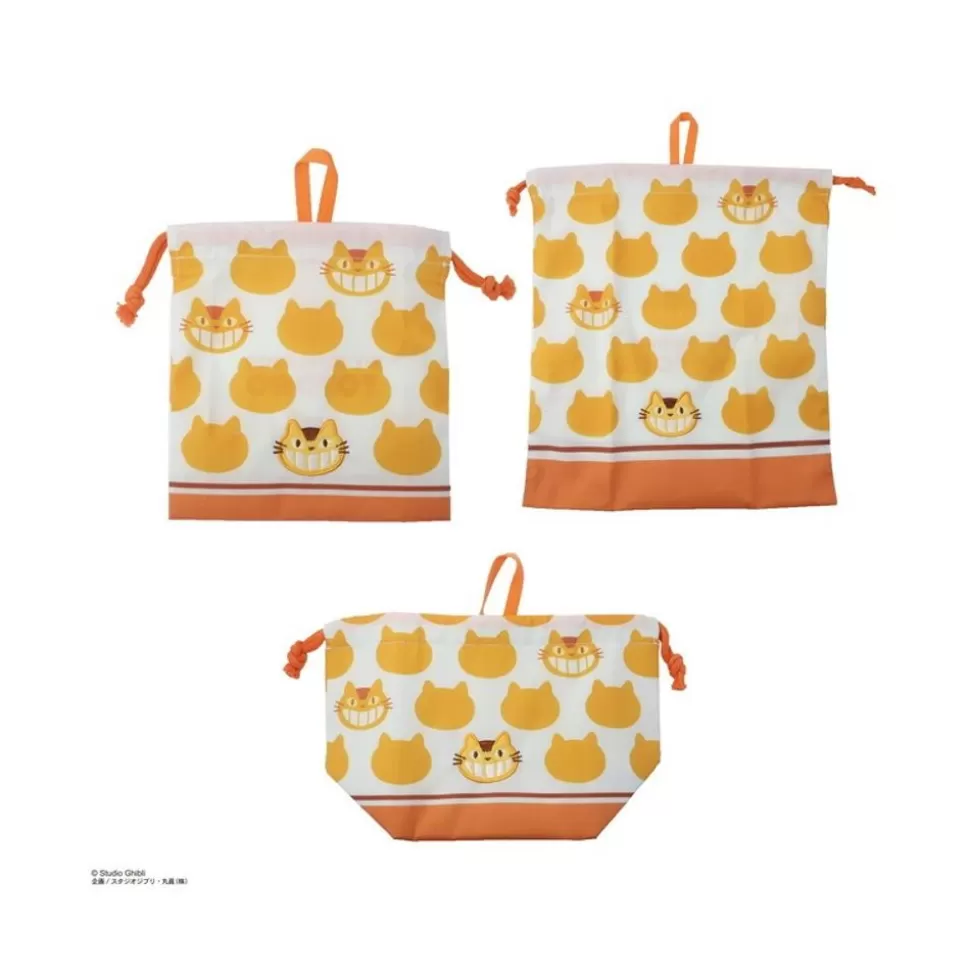 Maison Ghibli Satchel With Lanyard Silhouette Catbus 20 X 19 Cm - My Neighbor Toto- Bags