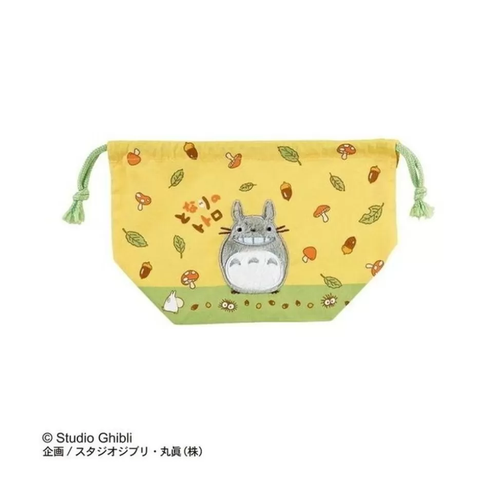 Maison Ghibli Satchel With Lanyard Totoro Nuts And Mushrooms 17X26 - My Neighbour T- Bags