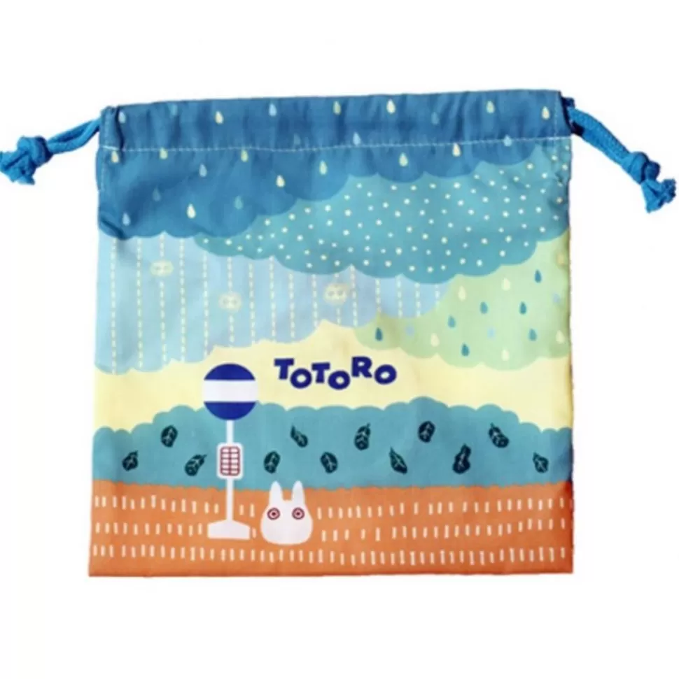 Maison Ghibli Satchel With Lanyard Totoro Under The Rain 20 X 19 Cm - My Neighbor T- Bags