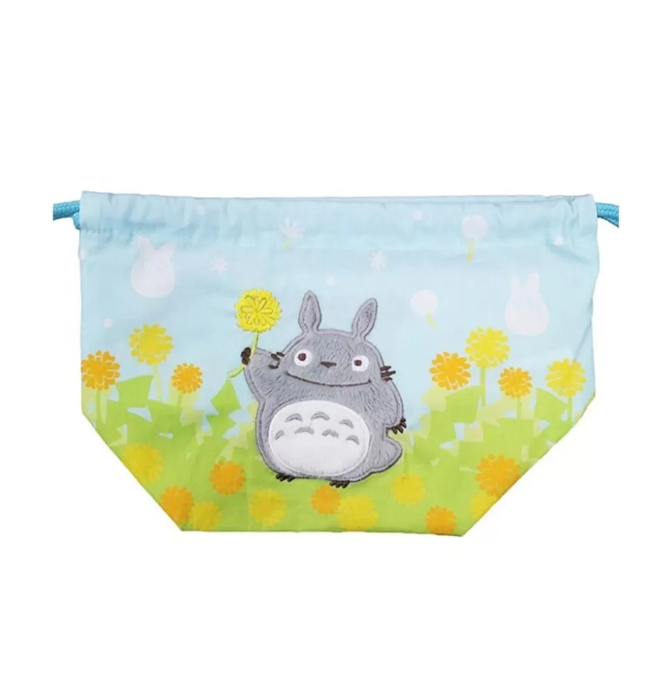 Maison Ghibli Satchel With Ring Totoro Flowers 17 X 26 Cm - My Neighbor Totoro- Bags