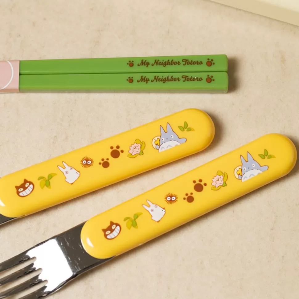 Maison Ghibli Set Chopsticks Spoon Fork Totoro & Catbus - My Neighbor Totoro- Kitchenware