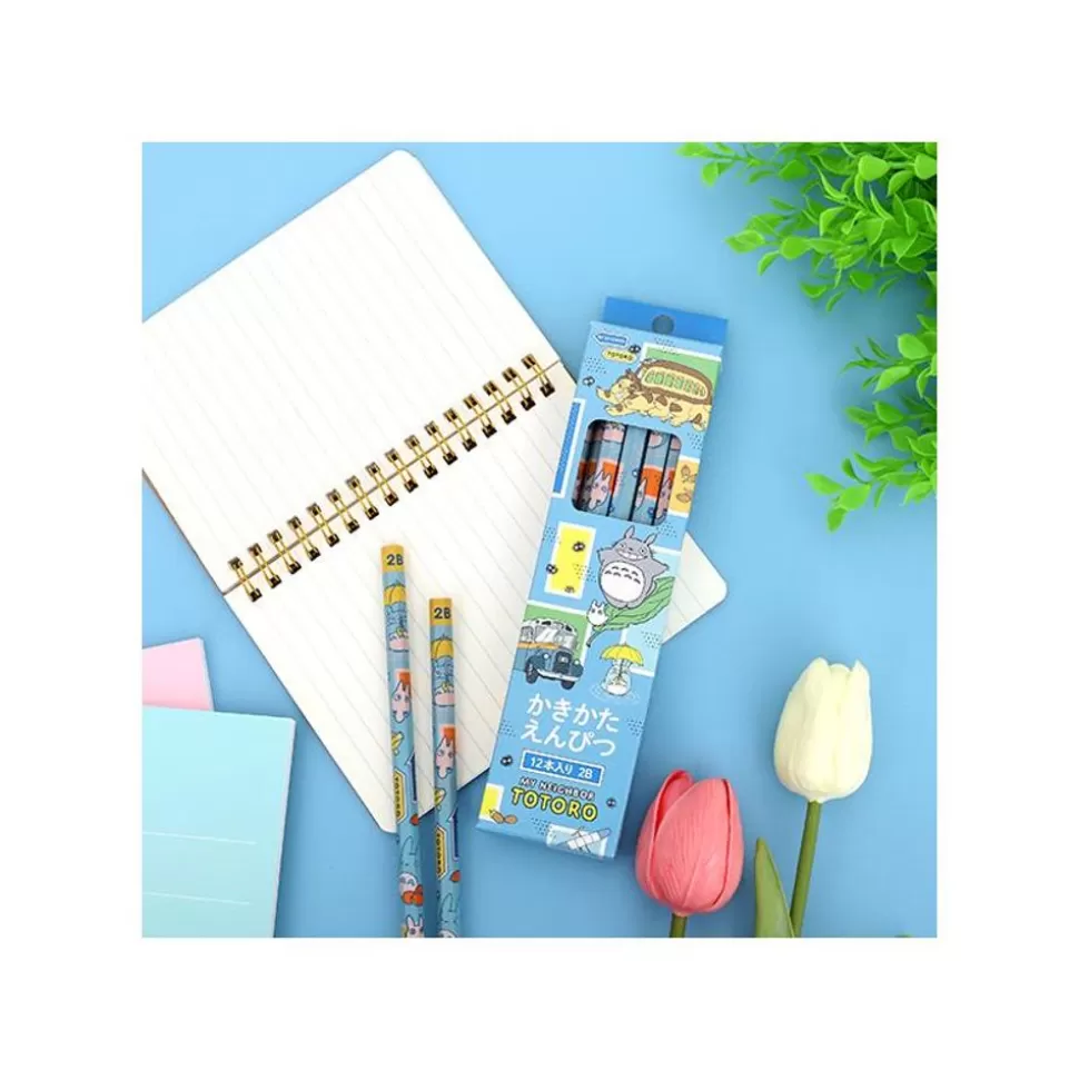 Maison Ghibli Set Of 12 2B Pencils Vehicles - My Neighbor Totoro- Writing