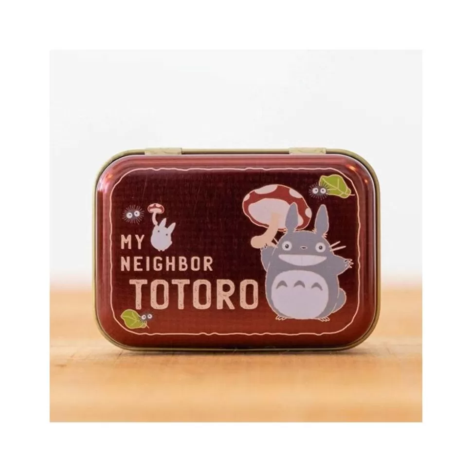 Maison Ghibli Small Metal Box Totoro Mushroom - My Neighbor Totoro- Accessories
