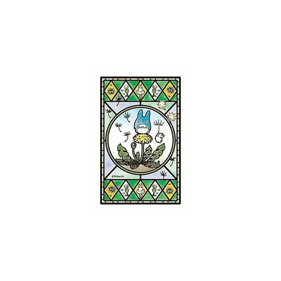 Maison Ghibli Stained Glass Puzzle 126P Dandelion Is Blooming - My Neighbor Totoro- Jigsaw Puzzle