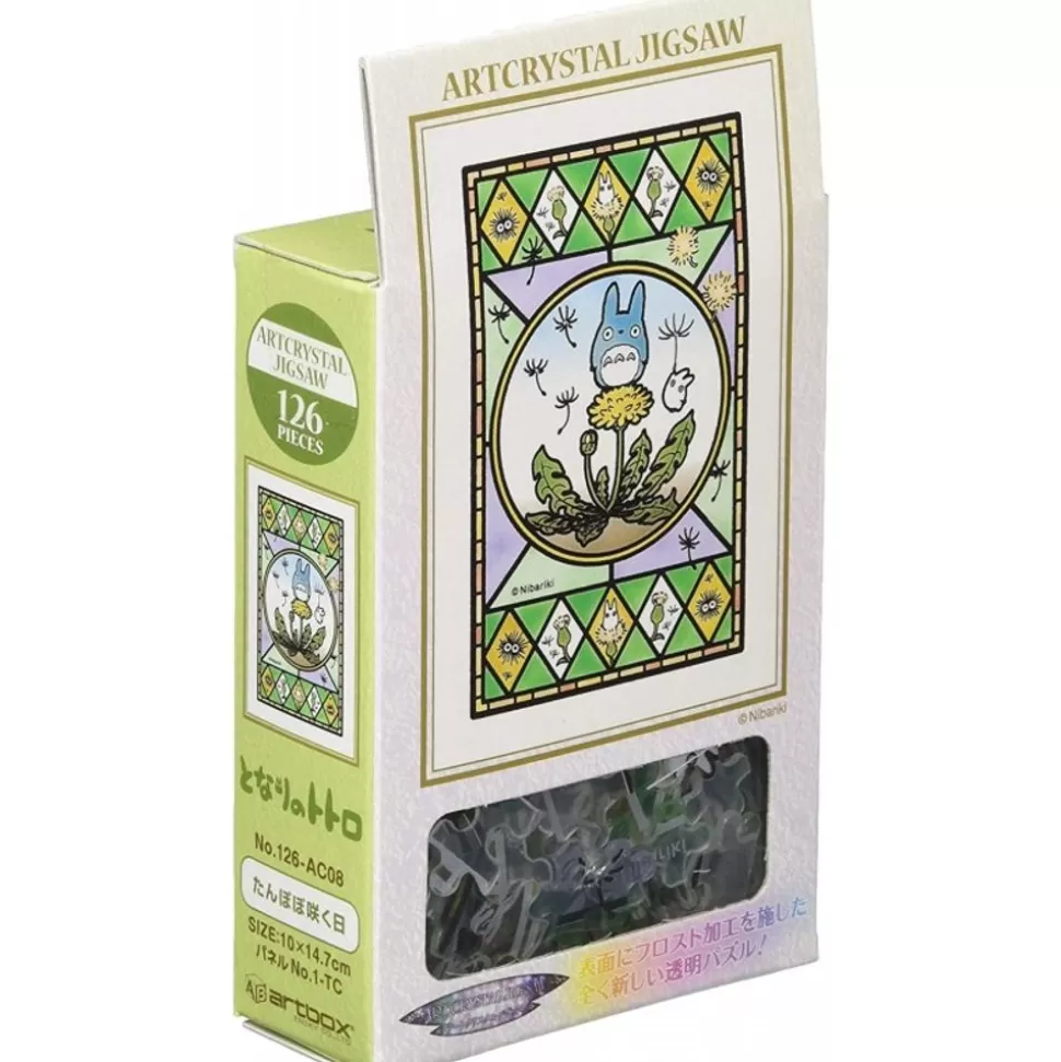 Maison Ghibli Stained Glass Puzzle 126P Dandelion Is Blooming - My Neighbor Totoro- Jigsaw Puzzle