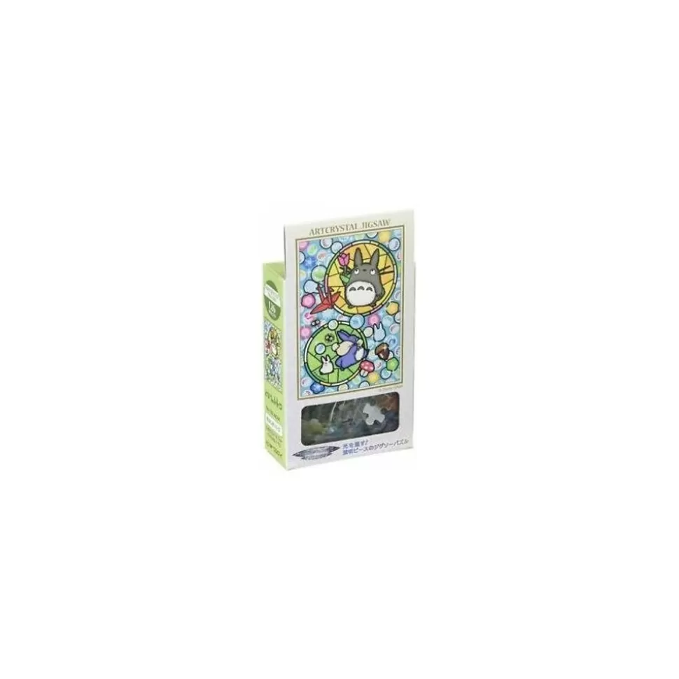 Maison Ghibli Stained Glass Puzzle 126P Glass Pearls - My Neighbor Totoro- Jigsaw Puzzle