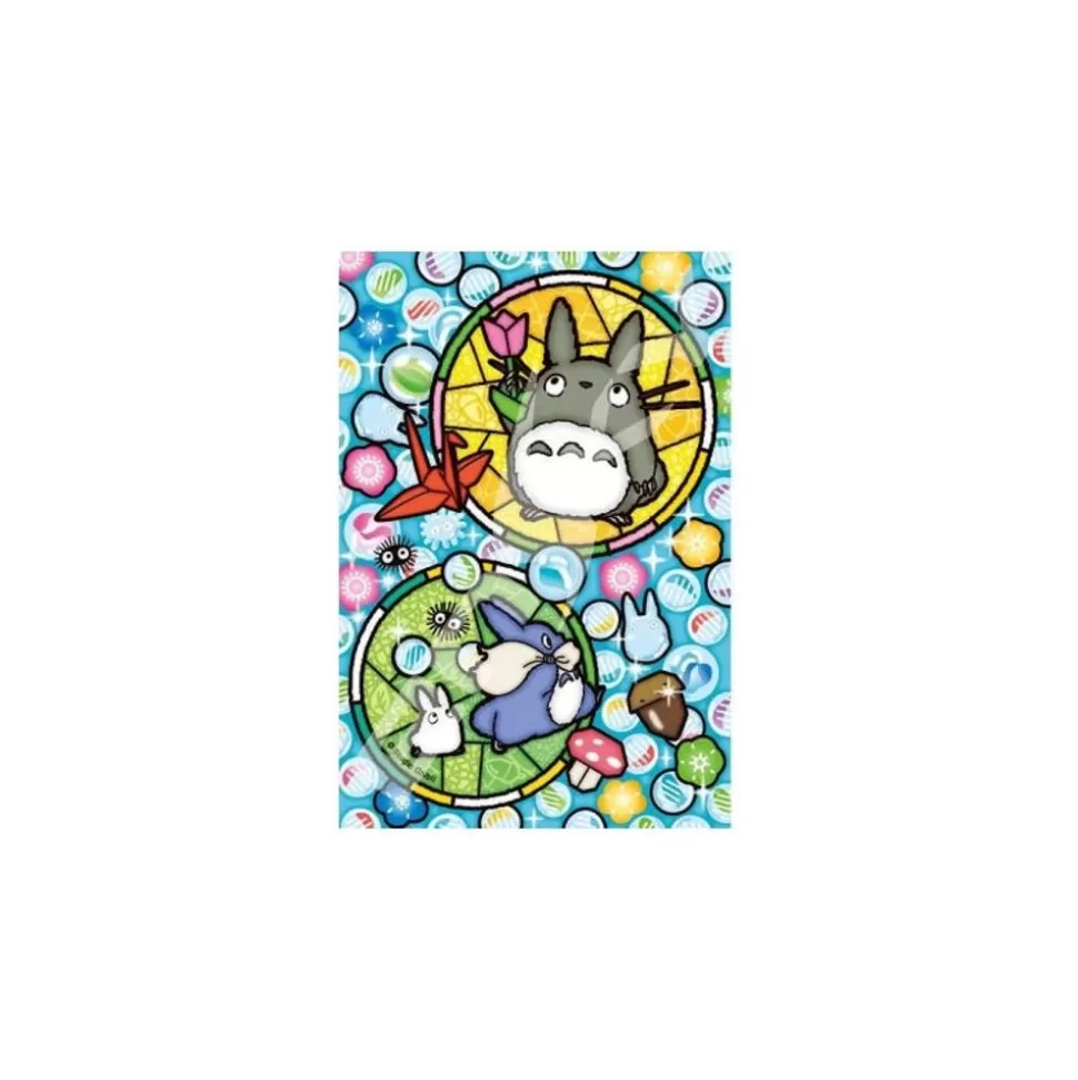 Maison Ghibli Stained Glass Puzzle 126P Glass Pearls - My Neighbor Totoro- Jigsaw Puzzle