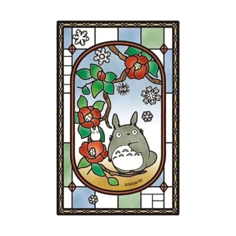 Maison Ghibli Stained Glass Puzzle 126P Totoro Camelia - My Neighbor Totoro- Jigsaw Puzzle