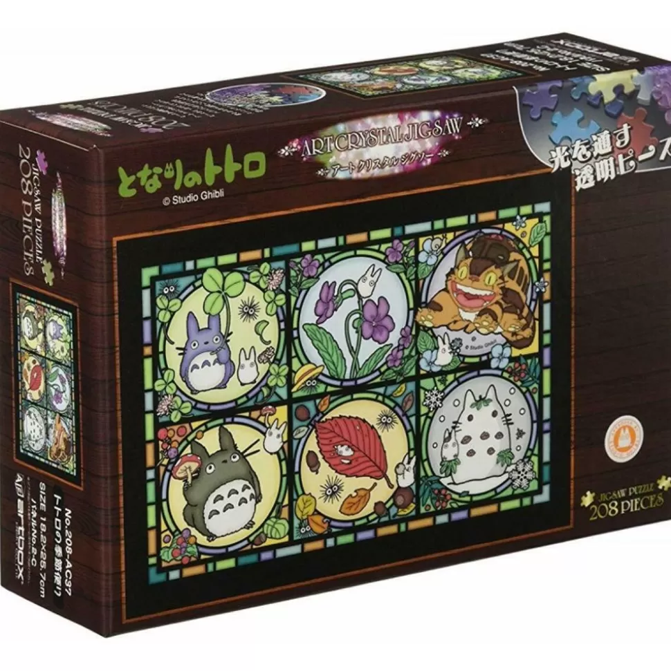 Maison Ghibli Stained Glass Puzzle 208P All Seasons - My Neighbor Totoro- Jigsaw Puzzle