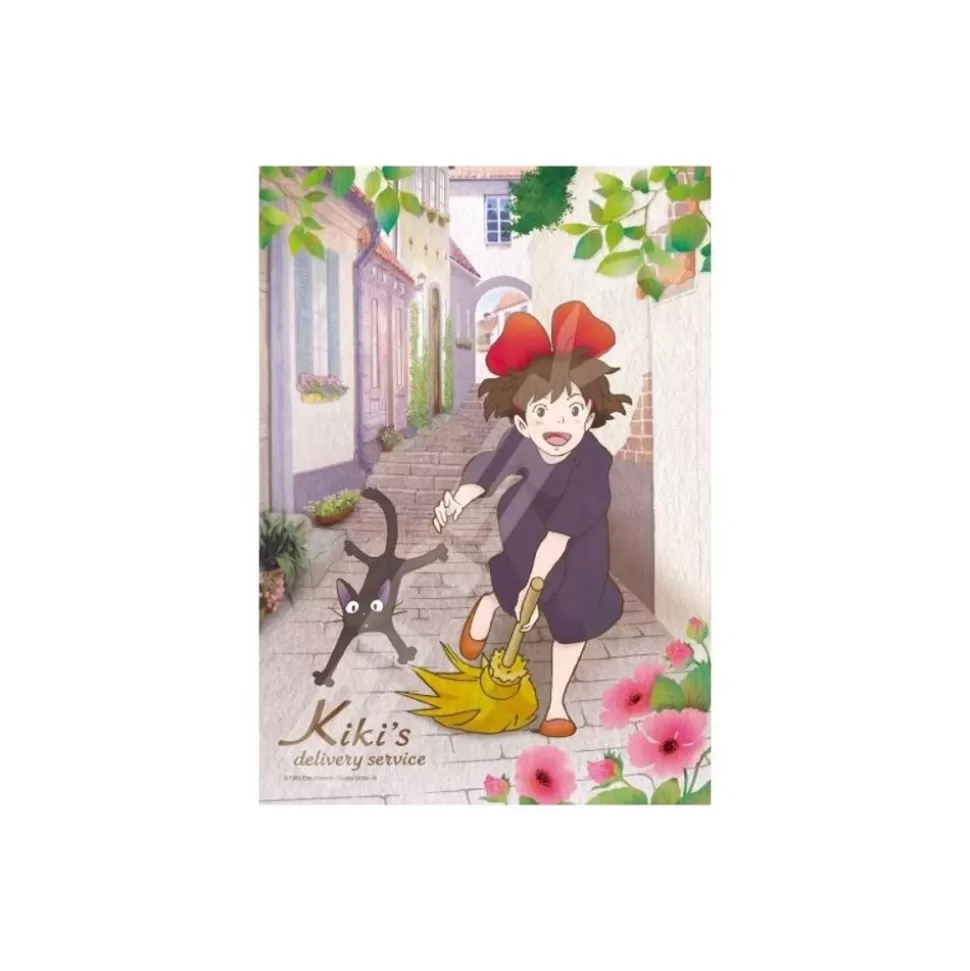 Maison Ghibli Stained Glass Puzzle 208P Jiji Let'S Go - Kiki'S Delivery Service- Jigsaw Puzzle