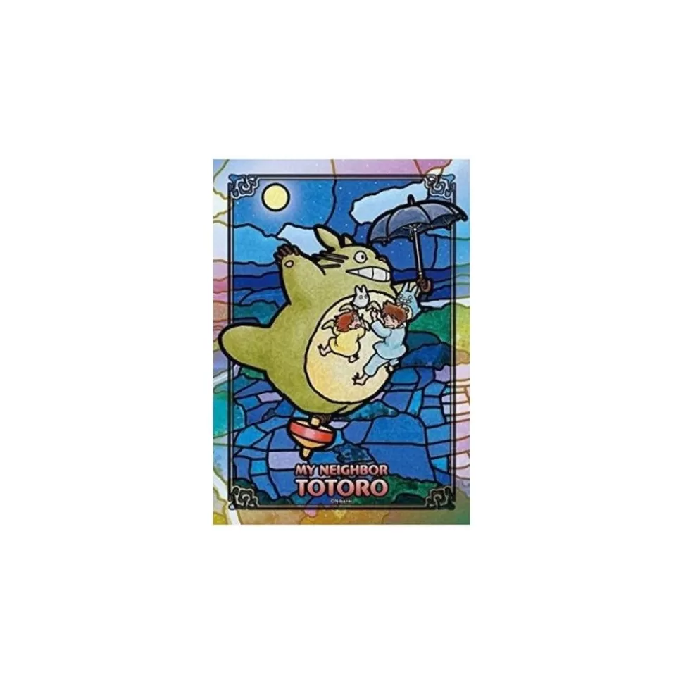 Maison Ghibli Stained Glass Puzzle 208P Totoro Under The Moon - My Neighbor Totoro- Jigsaw Puzzle