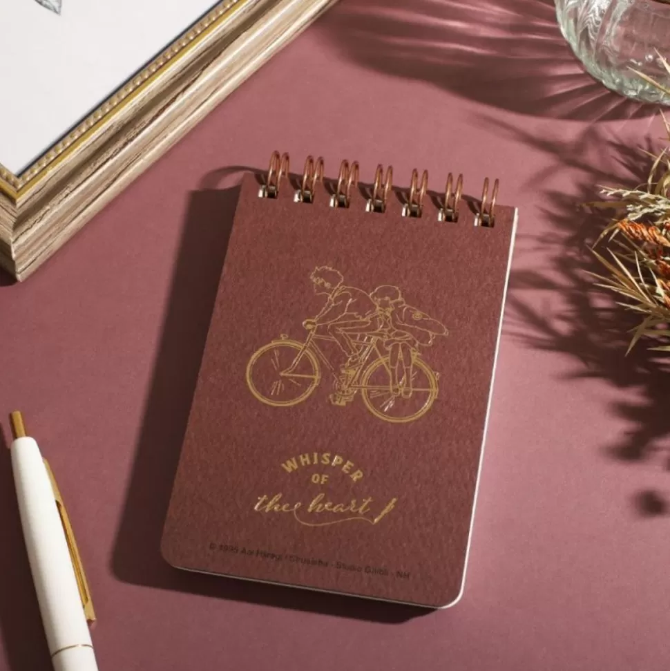 Maison Ghibli Stamped Ring Notebook 11,5 7,2Cm Seiji & Shizuku - Whisper Of The Hea- Notebooks And Notepads
