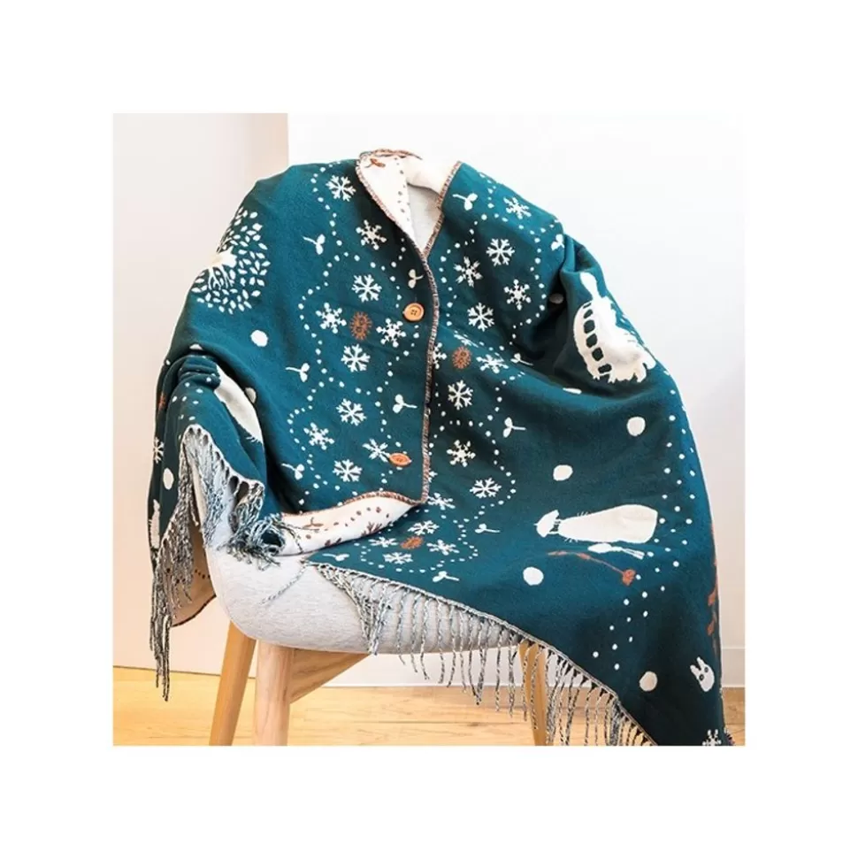 Maison Ghibli Stole With Button Walking In Snow - My Neighbor Totoro- Outfits