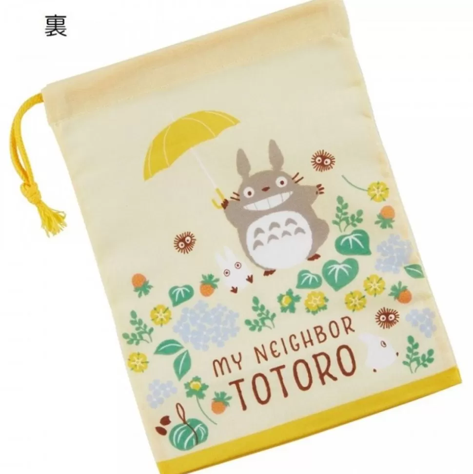 Maison Ghibli String Pouch Totoro Holding Umbrella - My Neighbor Totoro- Bags