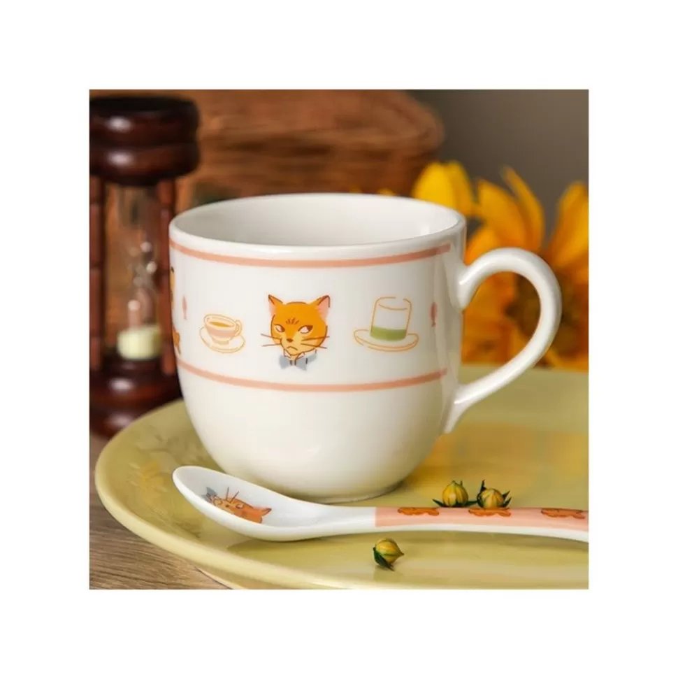 Maison Ghibli Tea Time & Cat Cup - The Cat Returns- Kitchenware